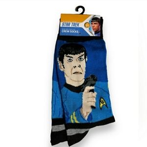 STAR TREK Men’s Crew Socks Dr. Spock NWT!